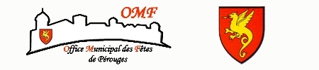 Logo Office Municipal des Fêtes de Pérouges - organisateur fête médiévale